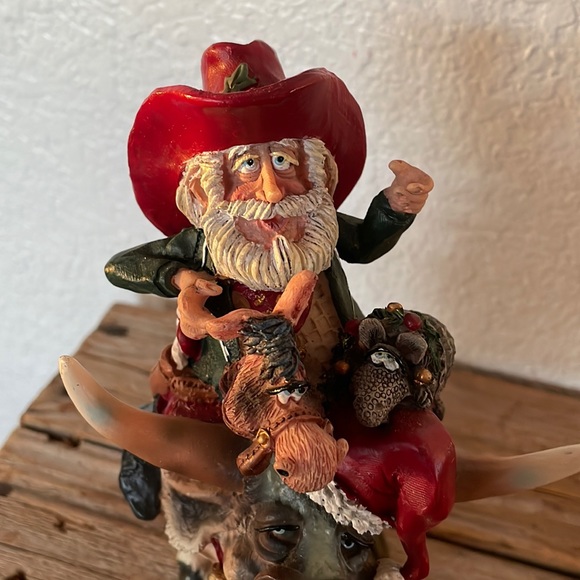 Other - 🎄Cowboy Santa Ceramic Figure🎄